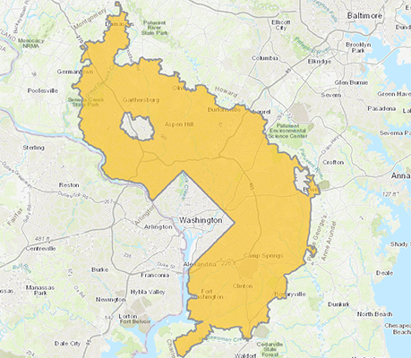 Map for LCRR