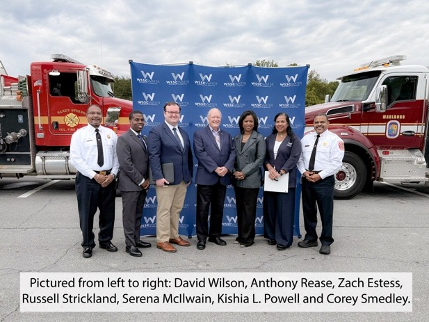 Pictured from left to right: David Wilson, Anthony Rease, Zach Estress, Russell Strickland, Serena McIlwain, Kishia L. Powell and Corey Smedley