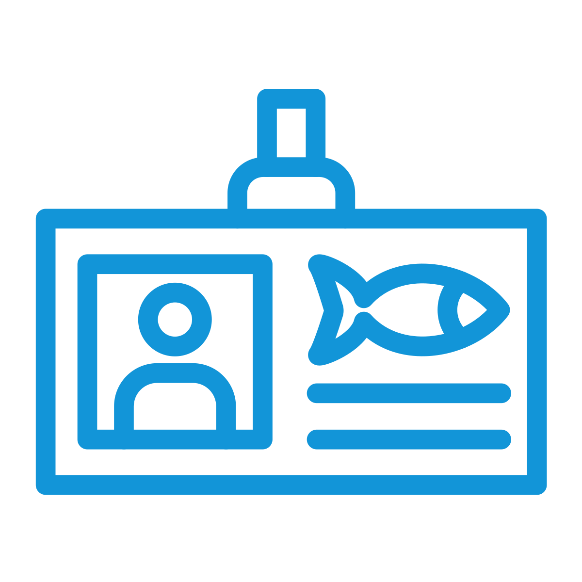 fishing license icon