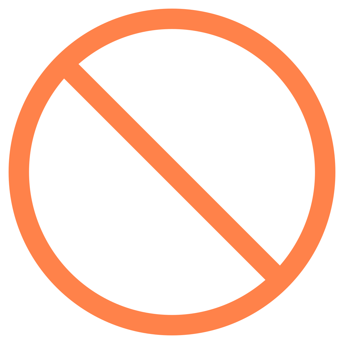 not allowed icon