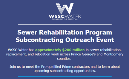 sewer rehabilitation program subcontracting event
