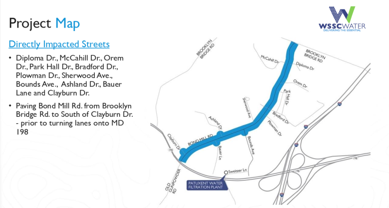 Bond Mill Project Map