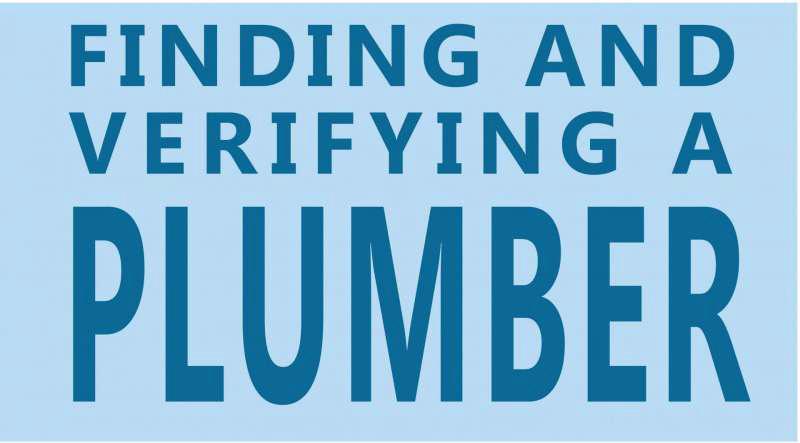 Finding and Verifying a Plumber
