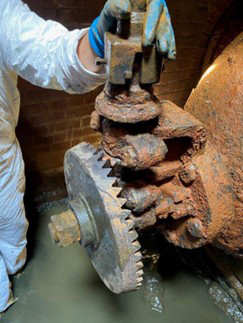 exercising large valve