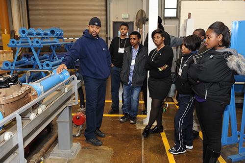 plant tour seeing equipment for processing wastewater