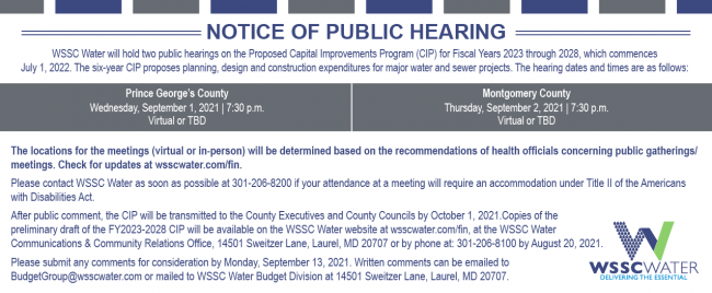 CIP Hearings 2021