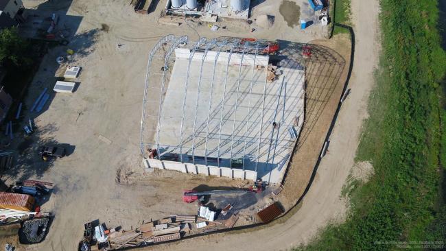 This is the Cake Storage Building where the final Class “A” biosolids will be stored before being shipped out.  