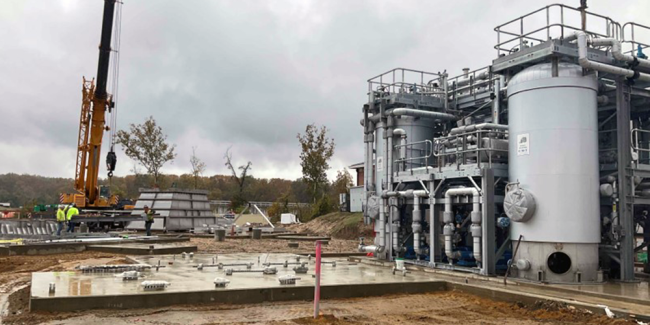 This slab is for a Power Distribution Center next to the Cambi Thermal Hydrolysis Process Equipment.