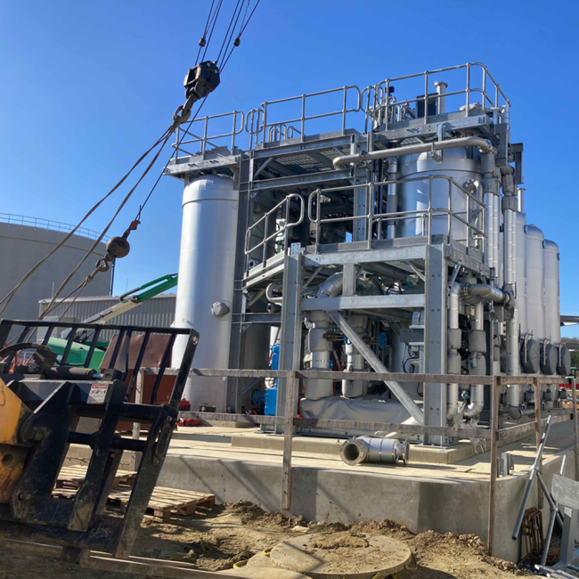 The two redundant Cambi vessels were delivered and installed this month.  This will facilitate our annual cleaning and inspection of the equipment by allowing us to still operate while that annual work goes on.