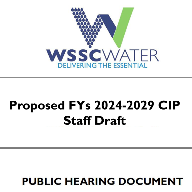 Proposed FY2 2024-2029 CIP Staff Draft 