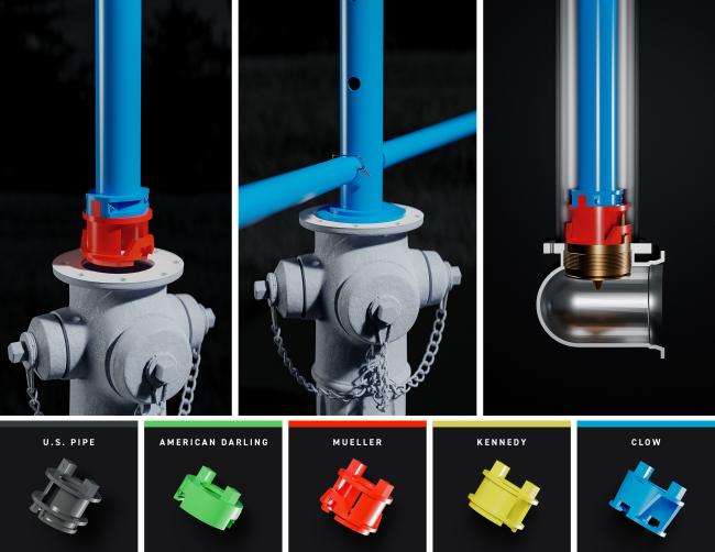 Universal fire hydrant tool adaptors