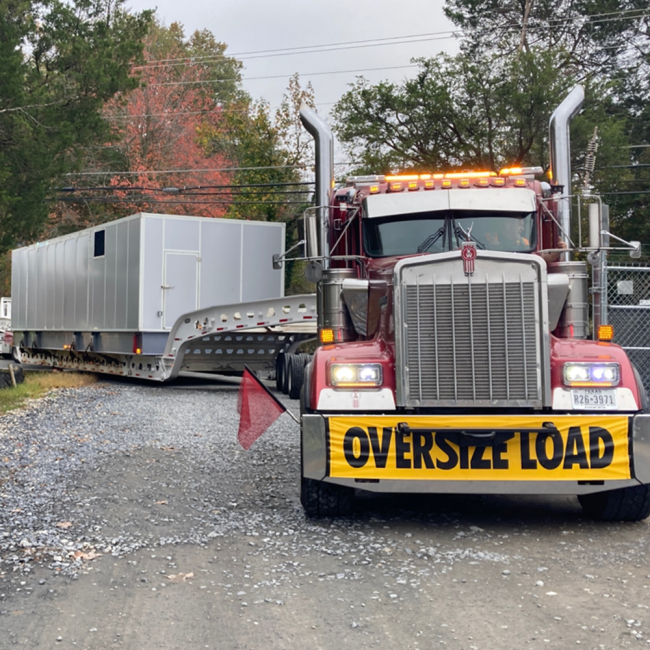 This is Generator No. 2 arriving on site.  