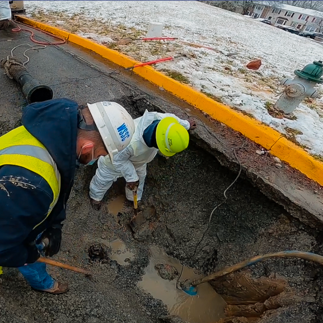 winter break with fire hydrant