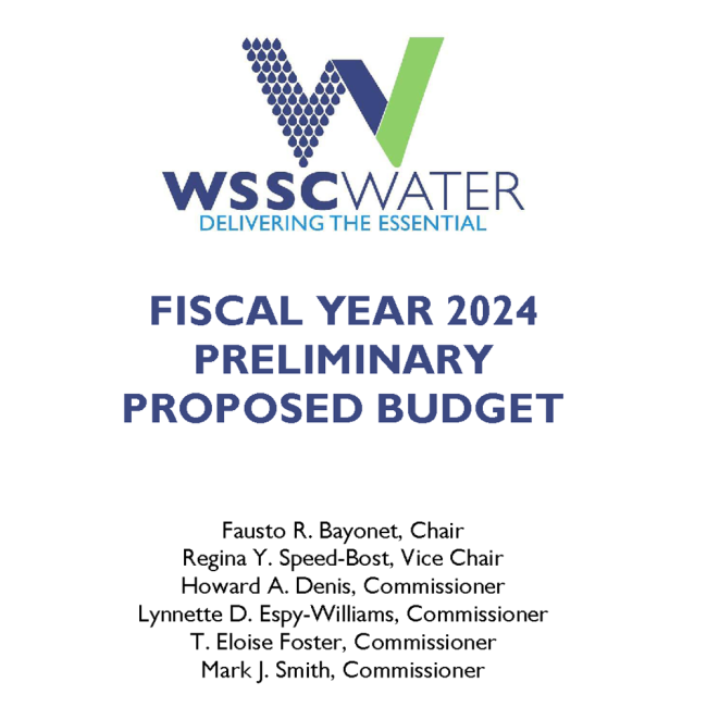 FY 2024 preliminary budget cover