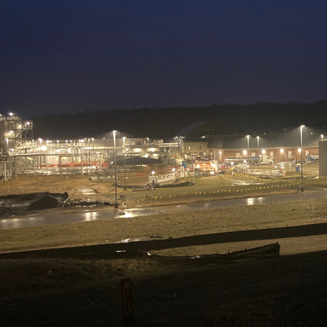 Bioenergy Project site at night