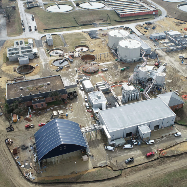 Aerial photo of the Bioenergy Project site taken March 2, 2023