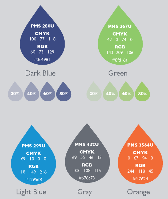 WSSC Water Brand colors
