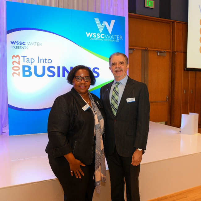 Commission Vice Chair Regina Speed-Bost (left) and Commission Chair Fausto Bayonet (right)