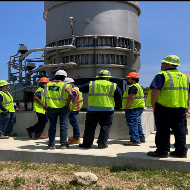 Training for operating the new gas flare.