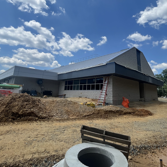 Southeast elevation of the new expansion