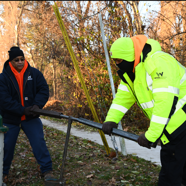 Team H2O shutting down a valve