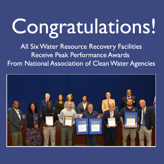 Peak Performance Award WInners with Commissioners