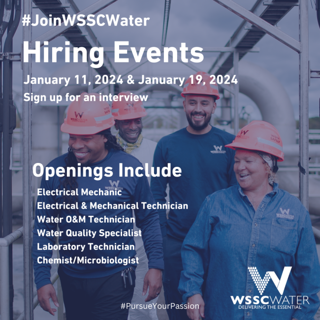 WSSC Water Hiring Event