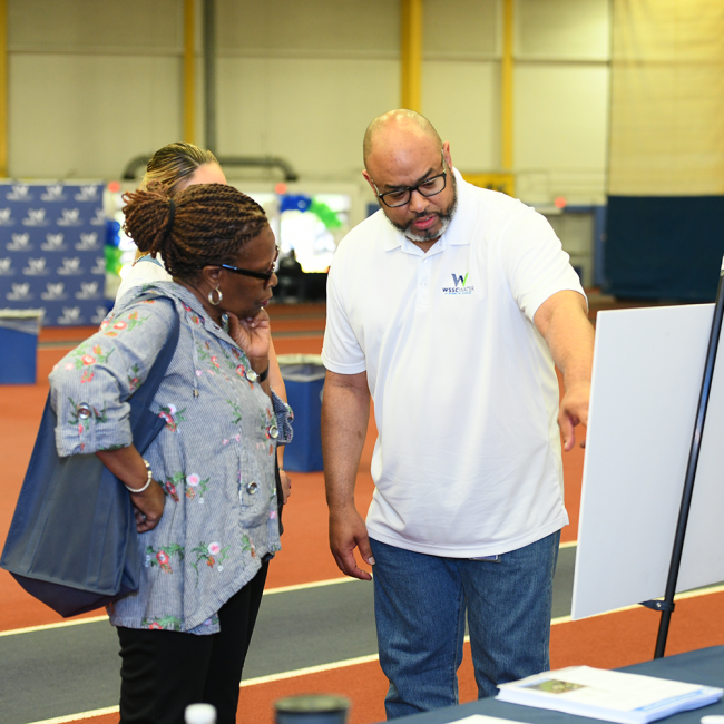 Brian Mosby sharing information about our new bioenergy facility