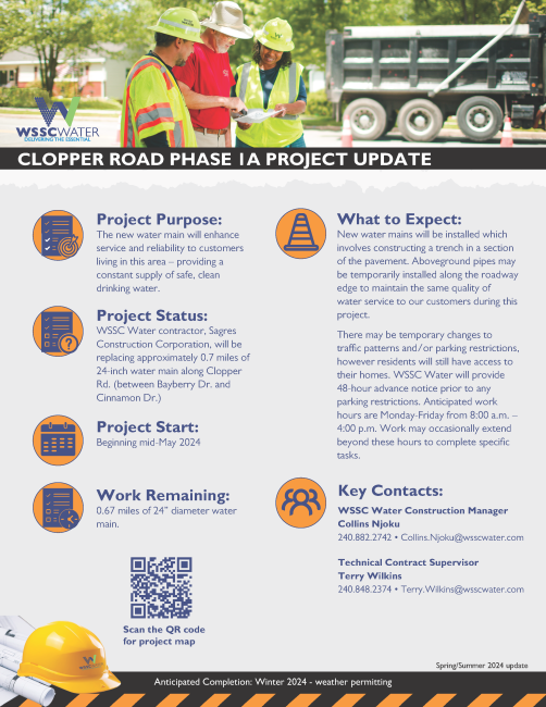 Clopper Road Phase 1A Project Update