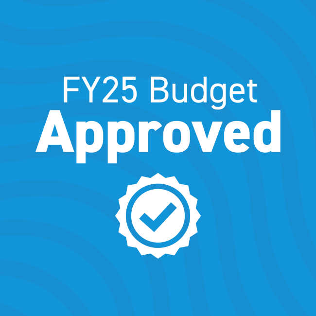 FY25 Budget Approved
