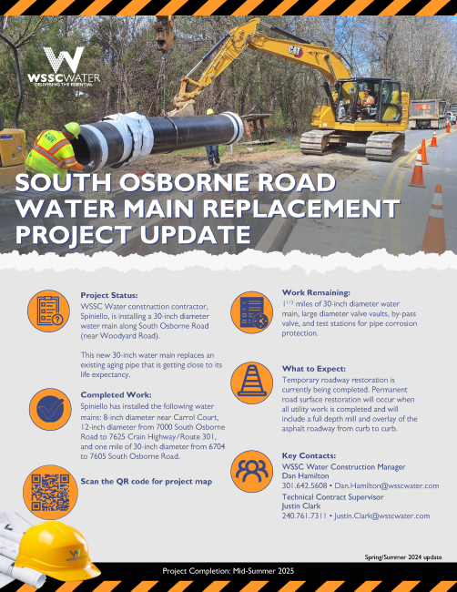 South Osborne Road Water Main Replacement Project Update