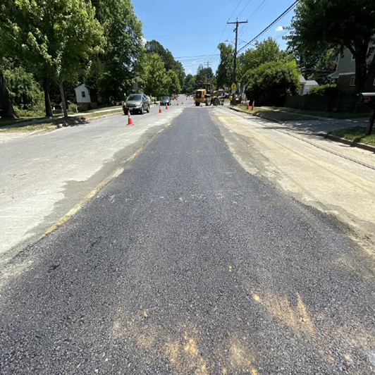 Temporary paving – 15626 Bond Mill Rd