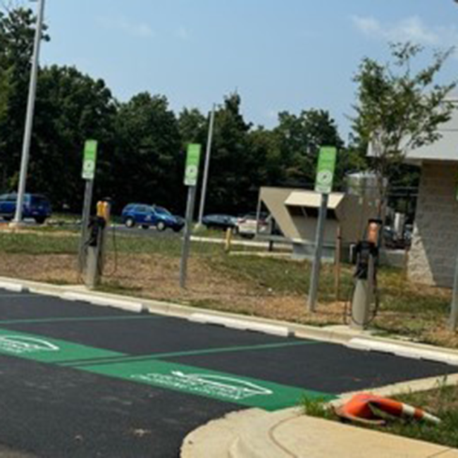 Front Entrance Electric Vehicle Charging Stations
