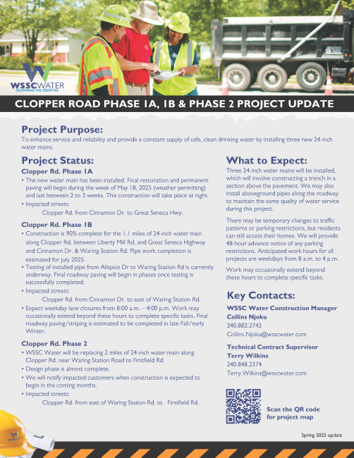 clopper road spring update