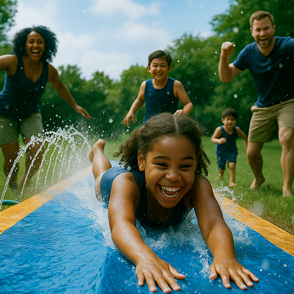 backyard water slide