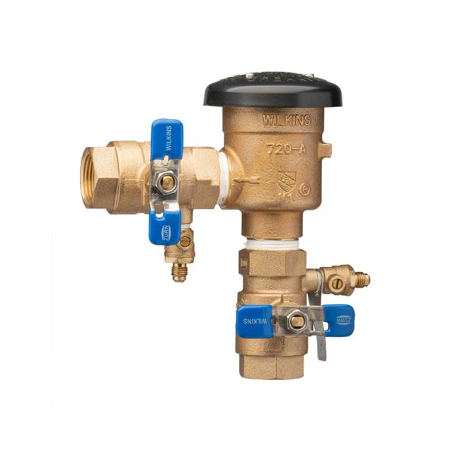 This is a pressure vacuum breaker assembly, designed to prevent backsiphonage into the drinkable water supply, usually from a lawn irrigation system.