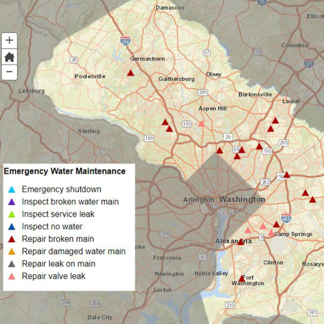 In Your Neighborhood Map details where emergency work projects are occurring in our service area