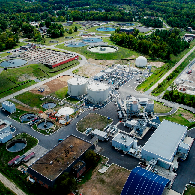 Aerial view of the Piscataway BioEnergy Plant
